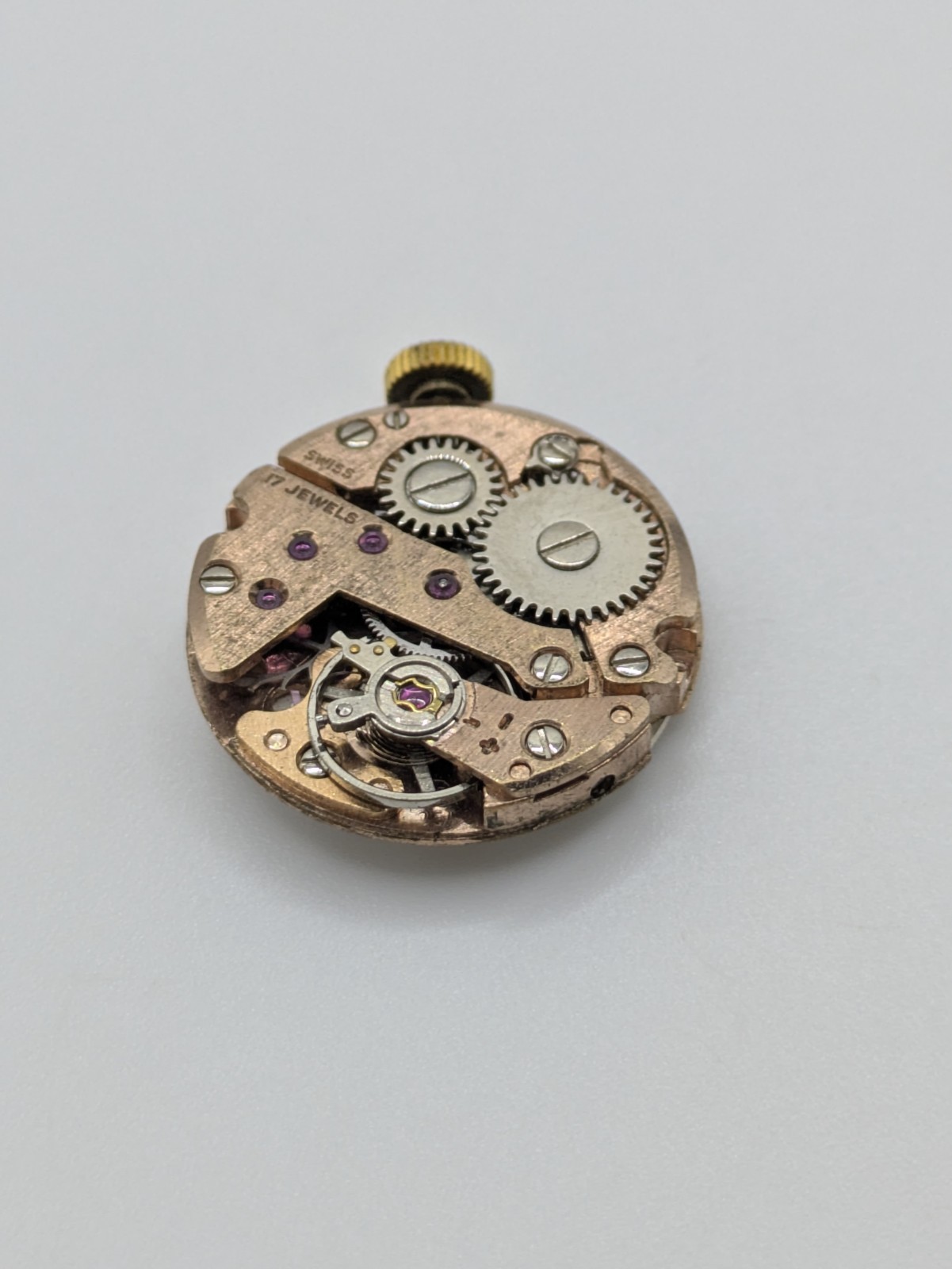 FHF 351 Griffon Manual Wind Watch Movement Swiss Made 17 Jewels Untested 19.5mm