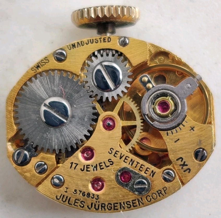Rare Jules Jurgensen High Grade AS Cal. 1677 17 Jewel watch movement Running