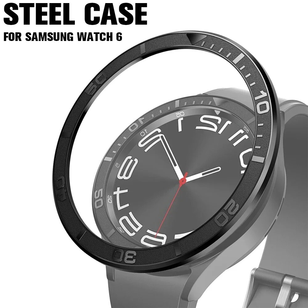 Bezel Ring Metal Frame Case Cover Protection For Samsung Galaxy Watch 6 43 47mm