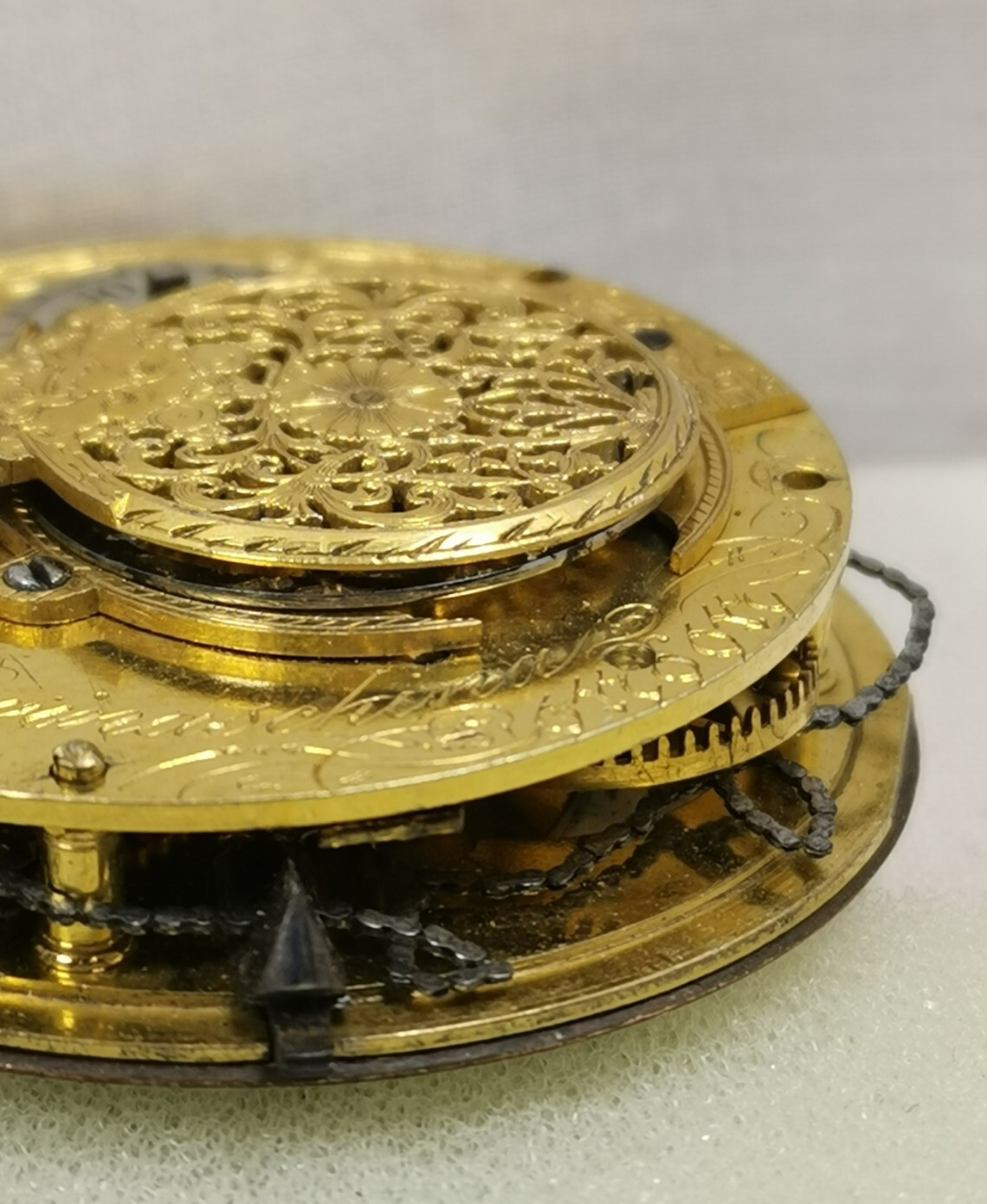 A. Bernaschina Verge Fusee Pocket Watch Movement Repair/Parts