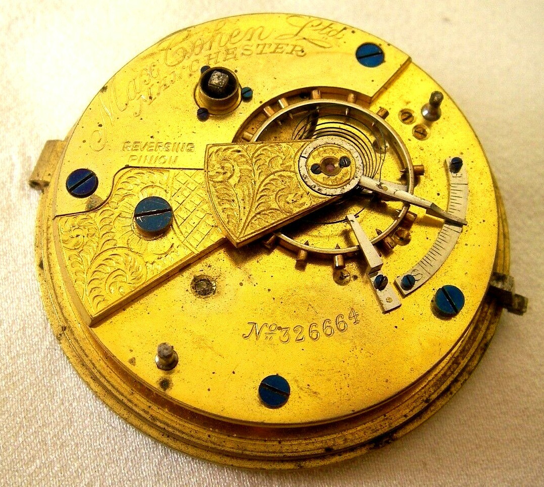 High Quality Fusee Pocket Watch Movement Parts & Repair 326664 Mase Cohen Ltd