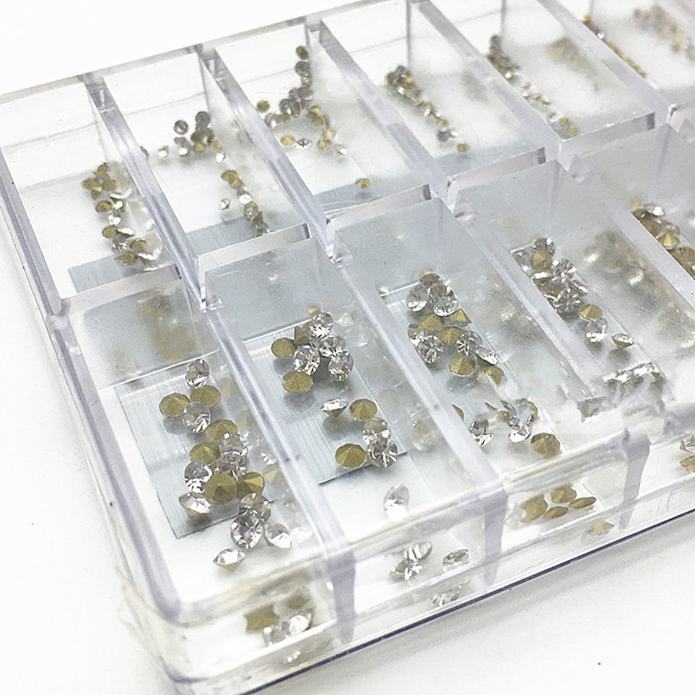 540Pcs Watch Rhinestone Replacement Acrylic 18 Sizes Watch Repair Tools