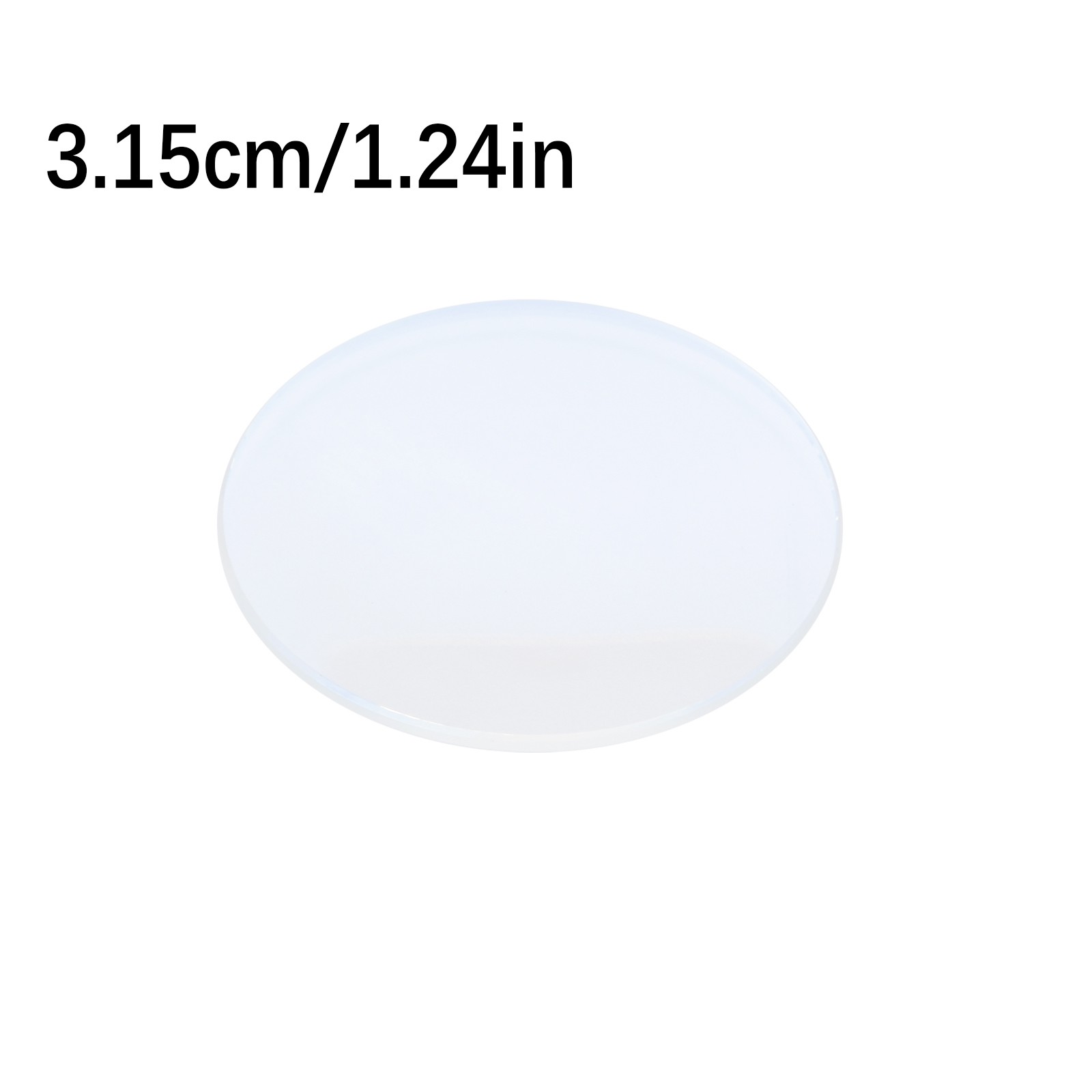 31.5mm Diameter 1.2mm Edge Thickness Watch Dial Glass Double Dome Tool