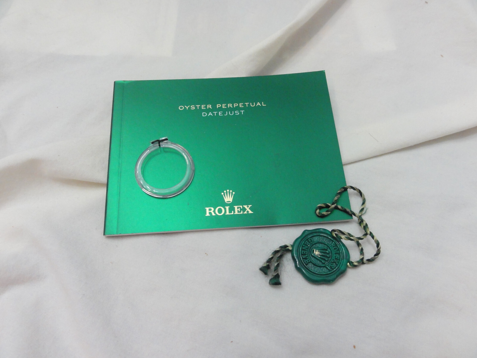 Rolex Lady Datejust 28mm Clear Plastic Bezel Protector N206, Tag & Booklet