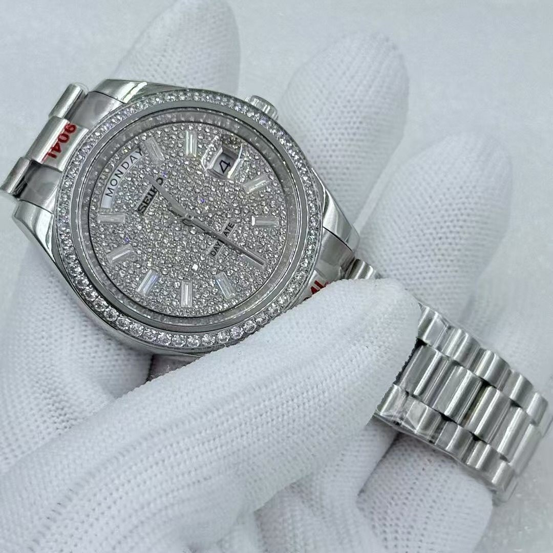 40mm Stainless Steel Case Sapphire Glass For 8285 Movement 31mm Watch Dial