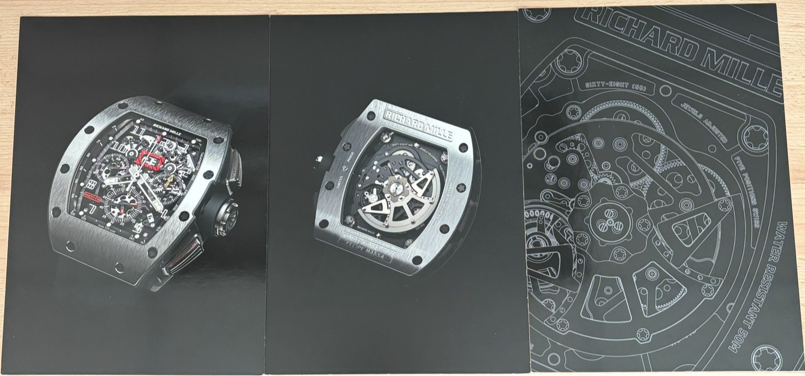 RICHARD MILLE CALIBER RM 011-S FELIPE MASSA FLYBACK CHRONOGRAPH TECH SPEC SET