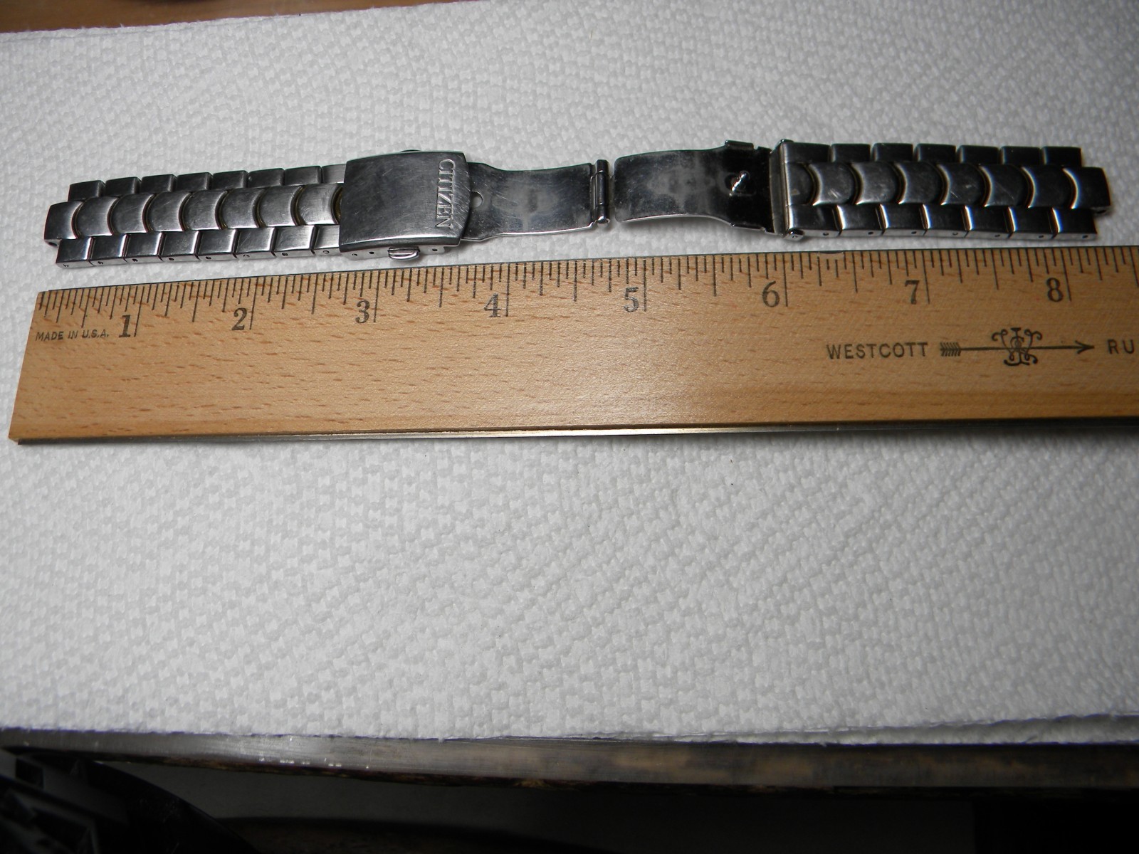 Marked Citizen Metal Stainless Steel Wrist Watch Band Only to Restore or Parts