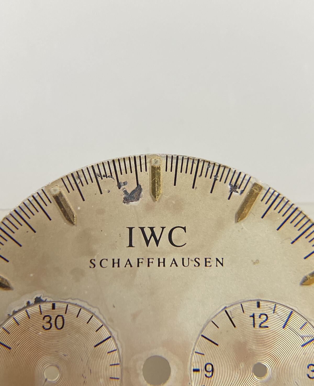 Original IWC Schaffhausen GST Chronograph 3727-03 Silver/Gold 27mm Dial