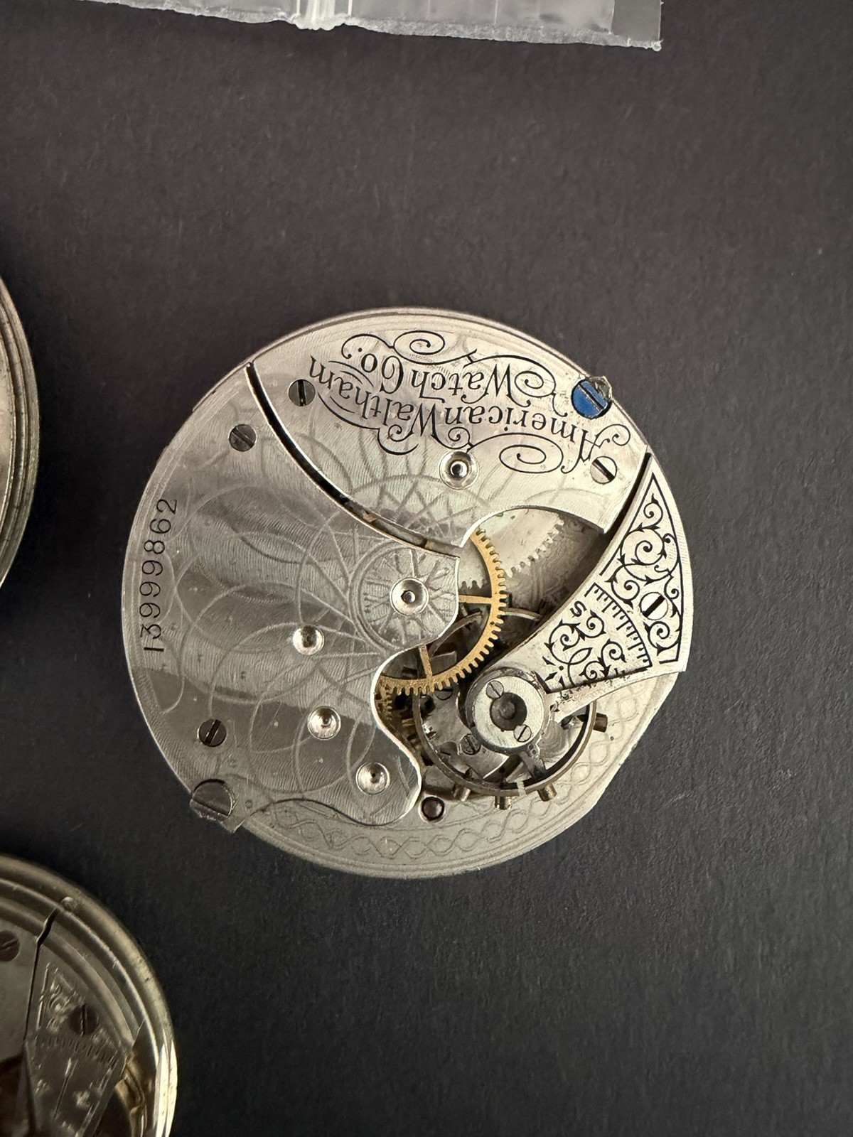 Vintage Lot of 4 Pocket & 1 Swiss Wrist Watch Movements Elgin Waltham Hampden