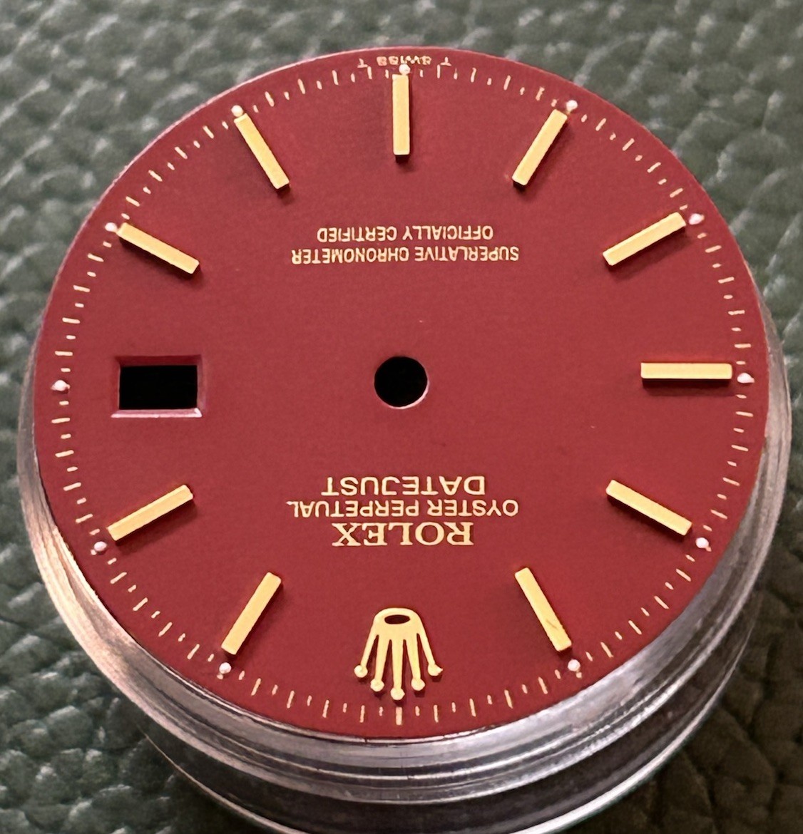 Rolex Mens Datejust Custom Oxblood stick Dial For 36MM Models 16013 16018 16233