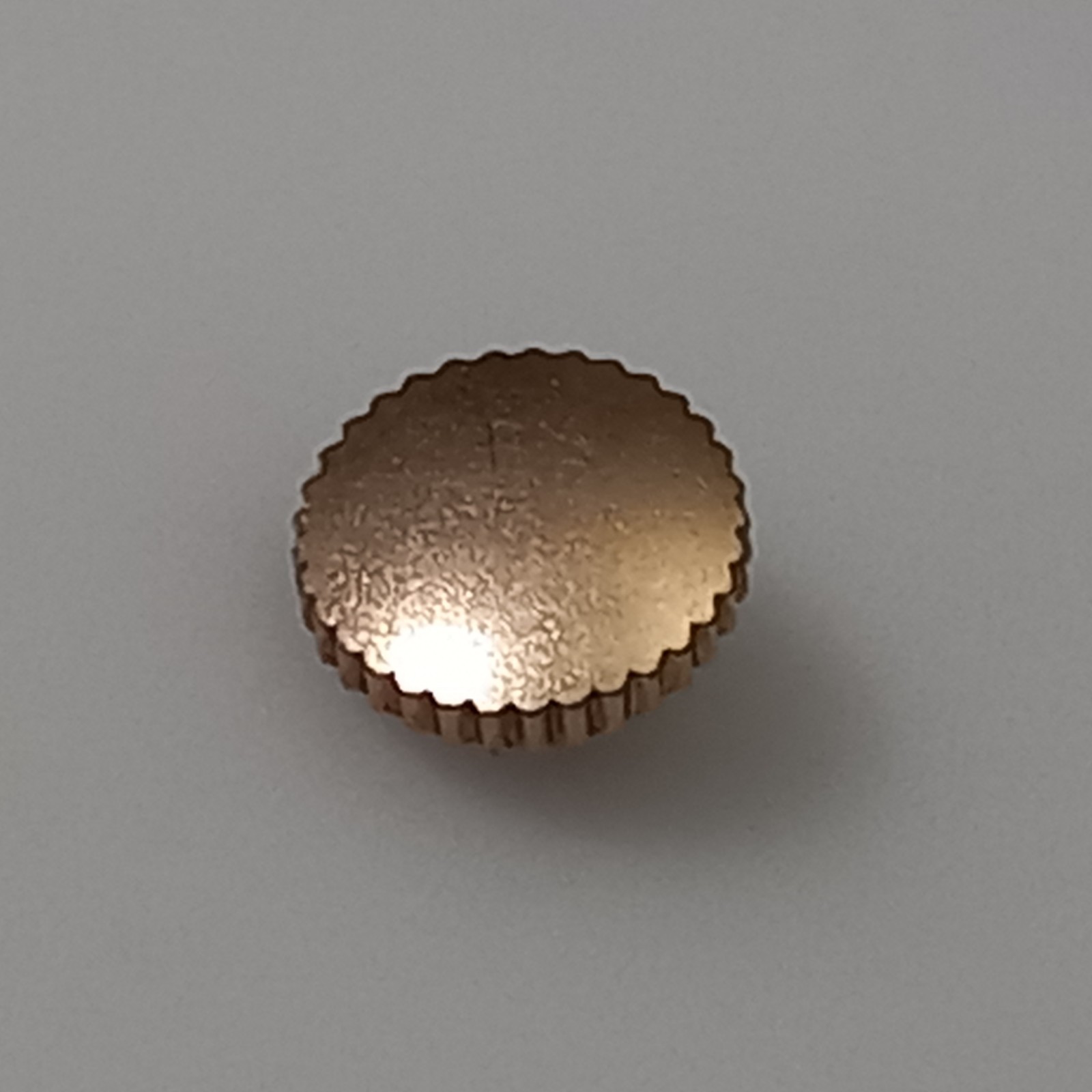 6.5mm Rose Gold Plate Crown For Vintage 1940-60s Swiss Watches Stem: 1.4mm Tap 5