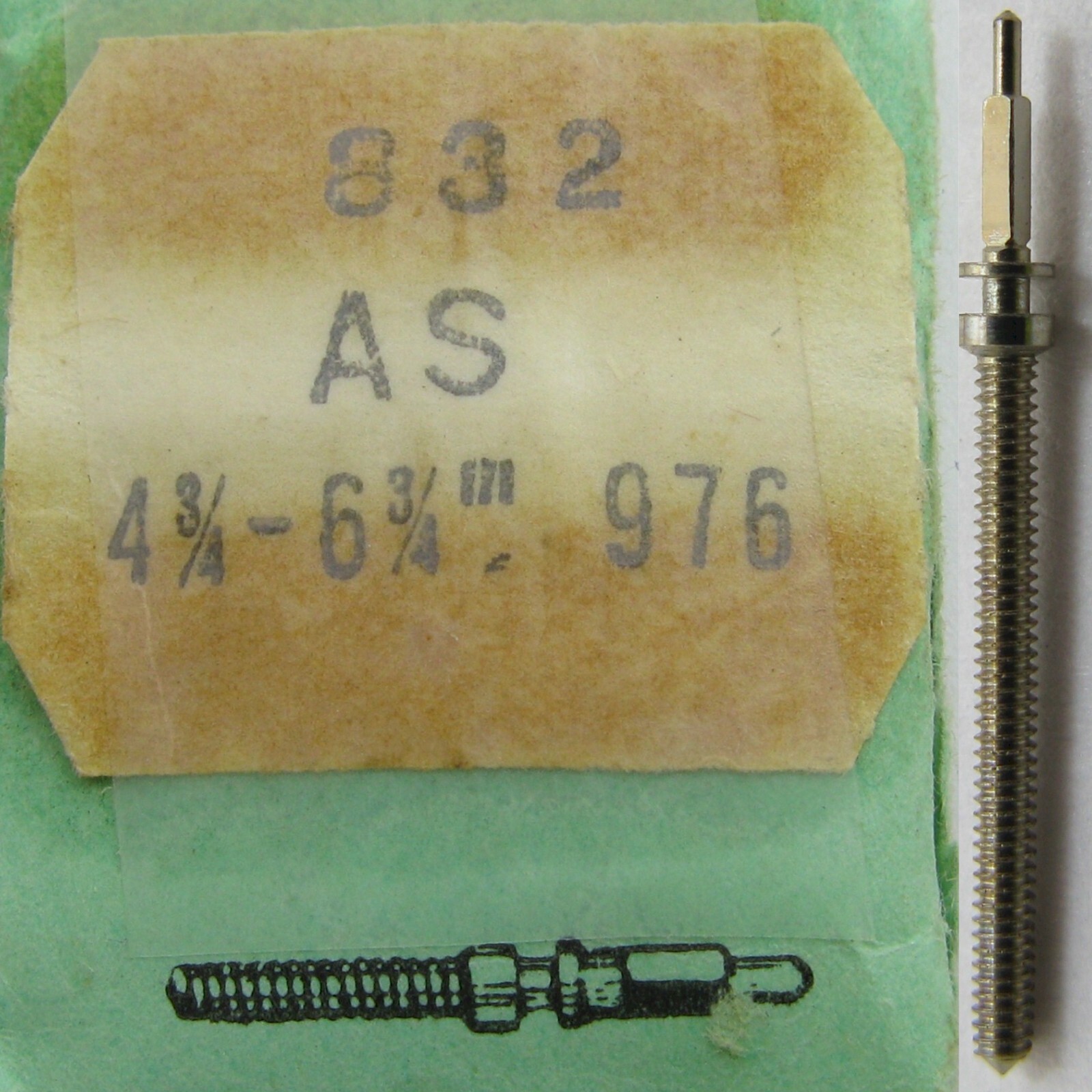 AS 976 … watch movement part 401 winding stem Tap 10
