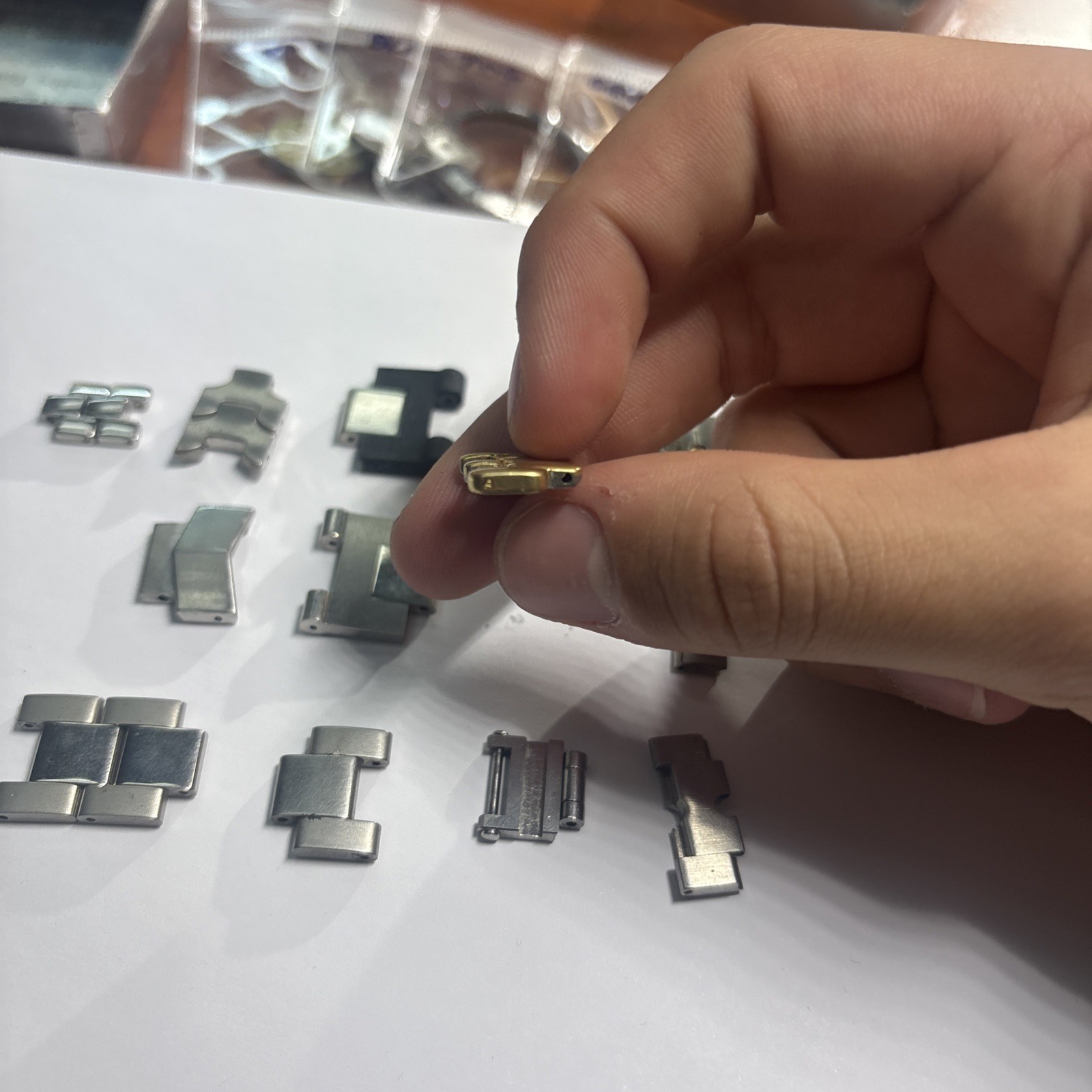 MOVADO ASSORTED LINKS (ALL AS IS)(PACKAGE DEAL)