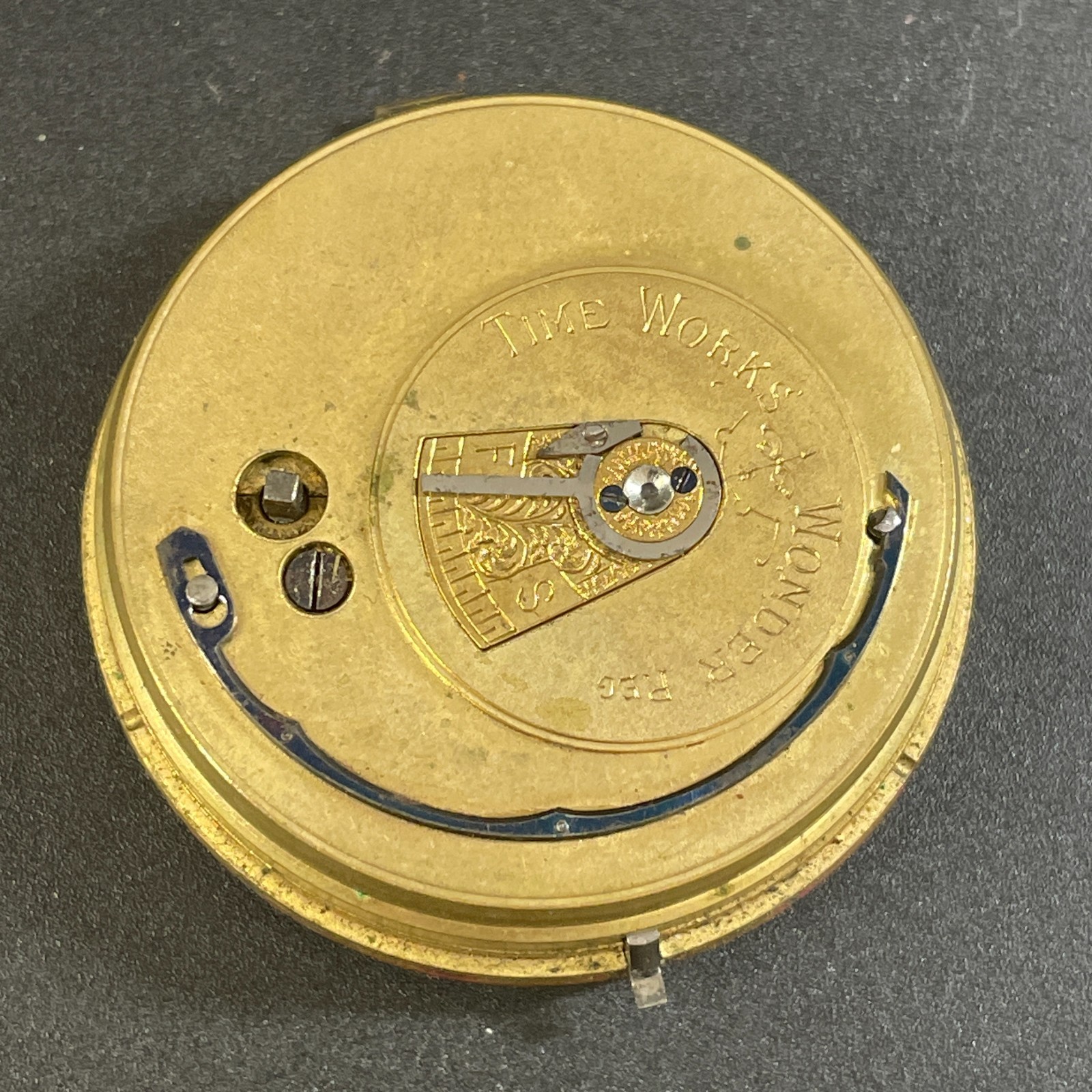 Pocket Watch Movement & Face Roman Dial JOHN FORREST Parts Repair or Practice
