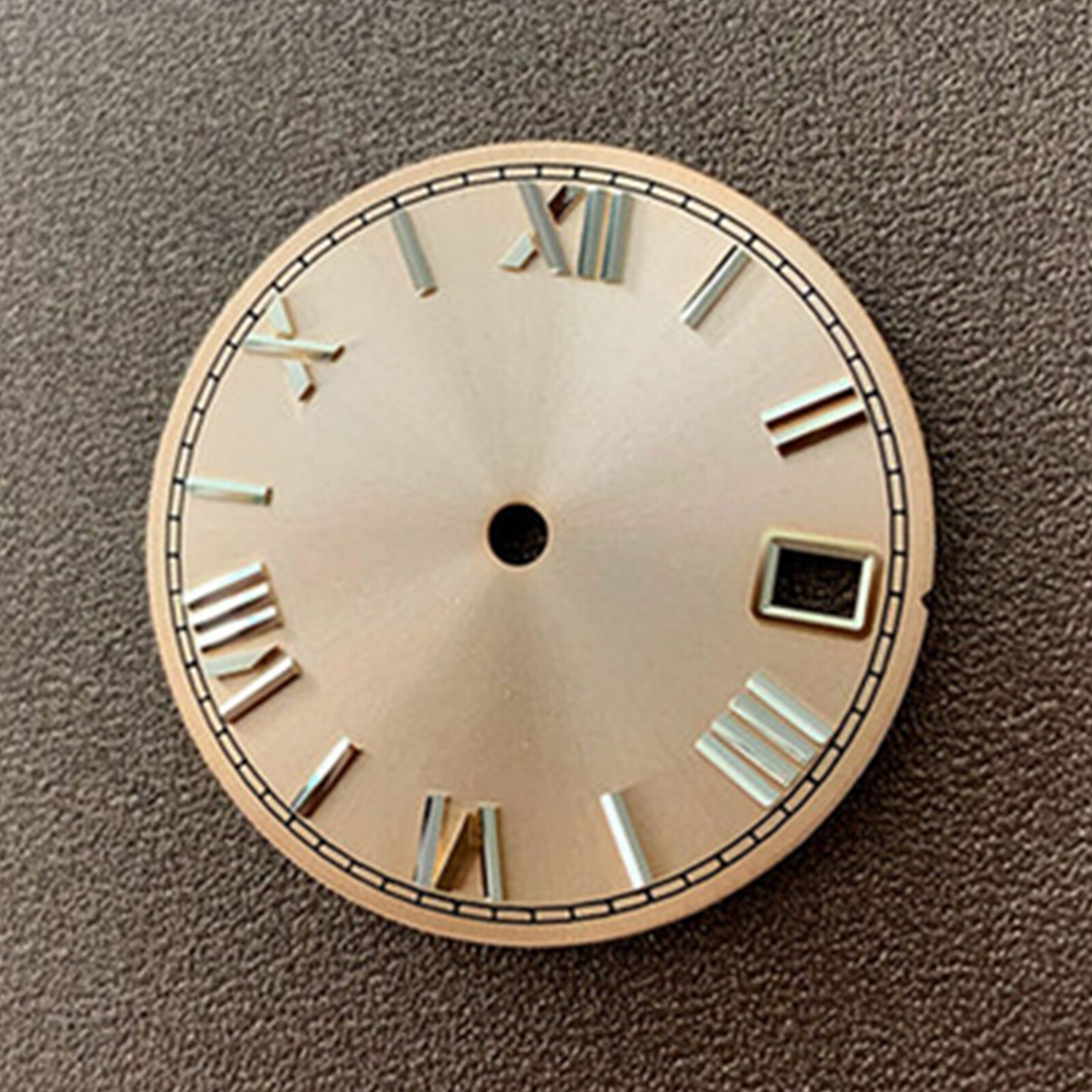 For NH35/36/4R/7S Movement Sun Grain Roman Scale Real Nail Dial 28.5MM