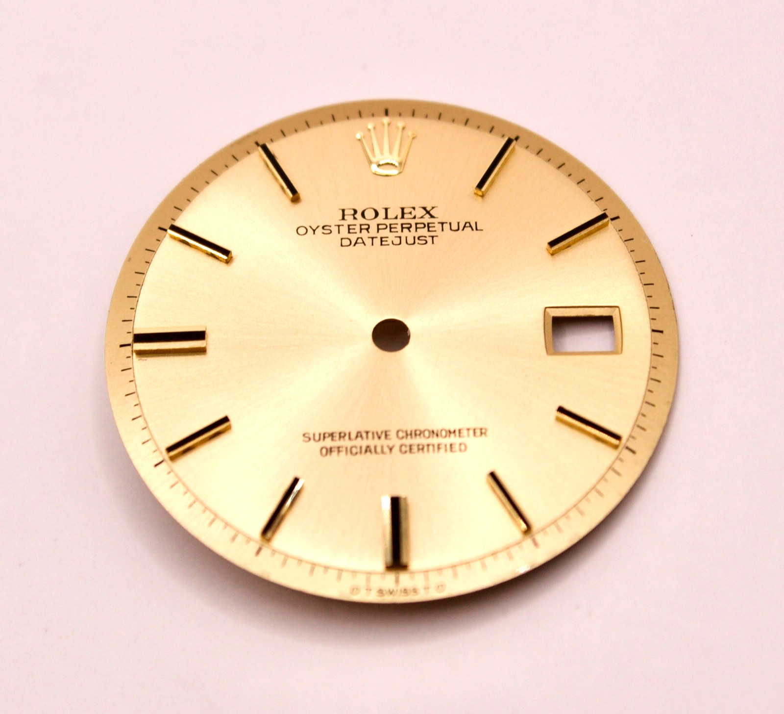 ORIGINAL Rolex Dial 36mm Datejust Champagne Two Tone YG w Date 1601/1603