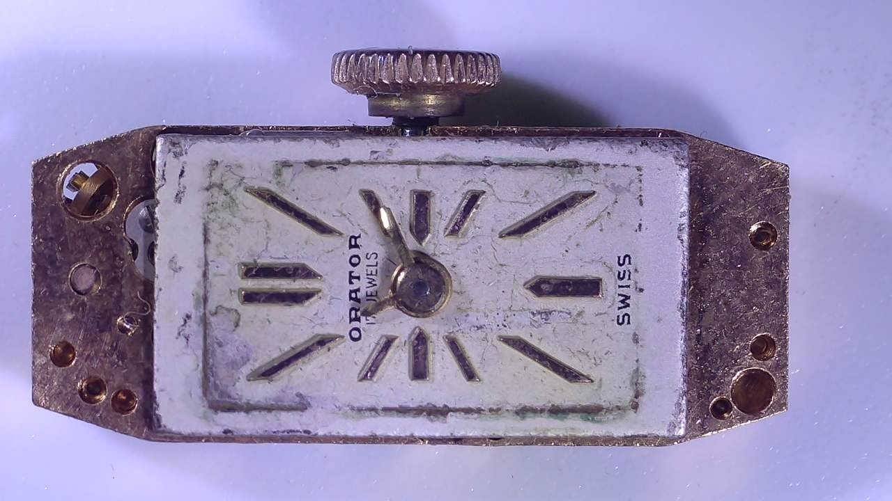 Mechanical Watch Movement FHF 59N FONTAINEMELON Copper Color Metal