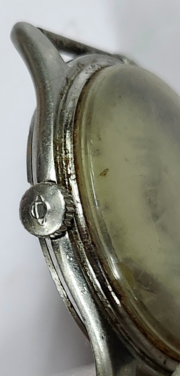 Vintage 1950s Ogival 17 Jewels Manual Swiss Watch – Stainless Steel – For Parts/