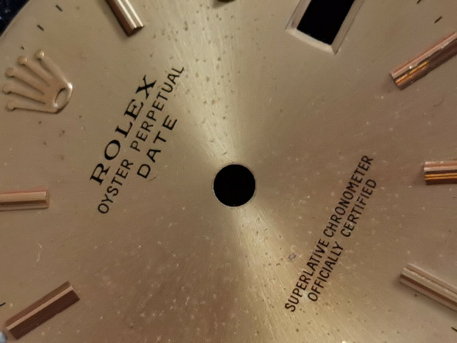 Rolex Champagne dial for oyster perpetual date Ref. 15223 quick set