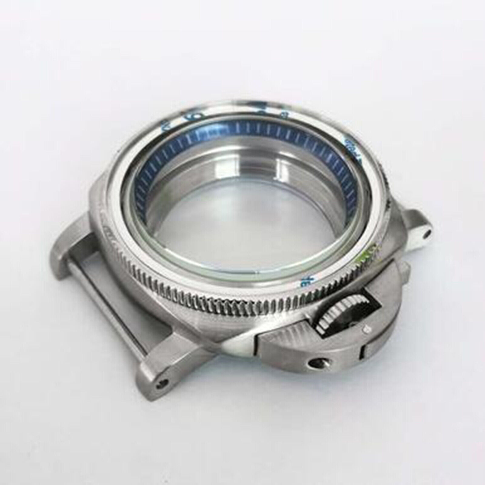 316L Stainless Steel Watch Case Bezel Dark Blue Inner Ring Modified Kit for NH35