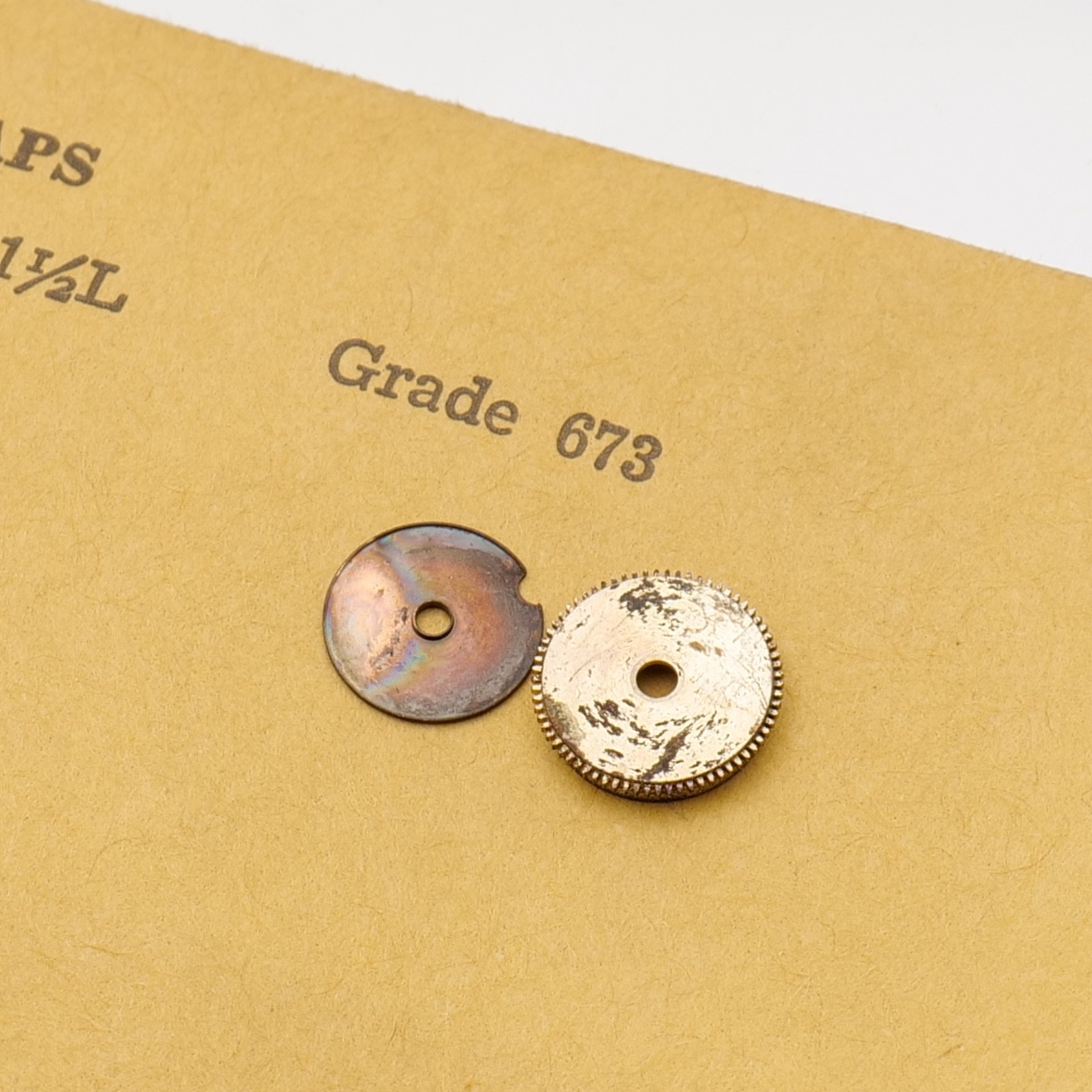 Hamilton 115781 Watch Barrel & Cap Part New Old Stock Fits Grade 673 (G18D13)