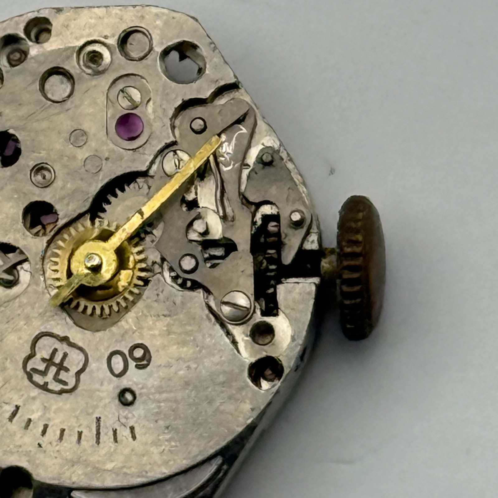 FHF 60 Watch Movement Swiss Manual Wind Vintage Parts Repair 15.3mm