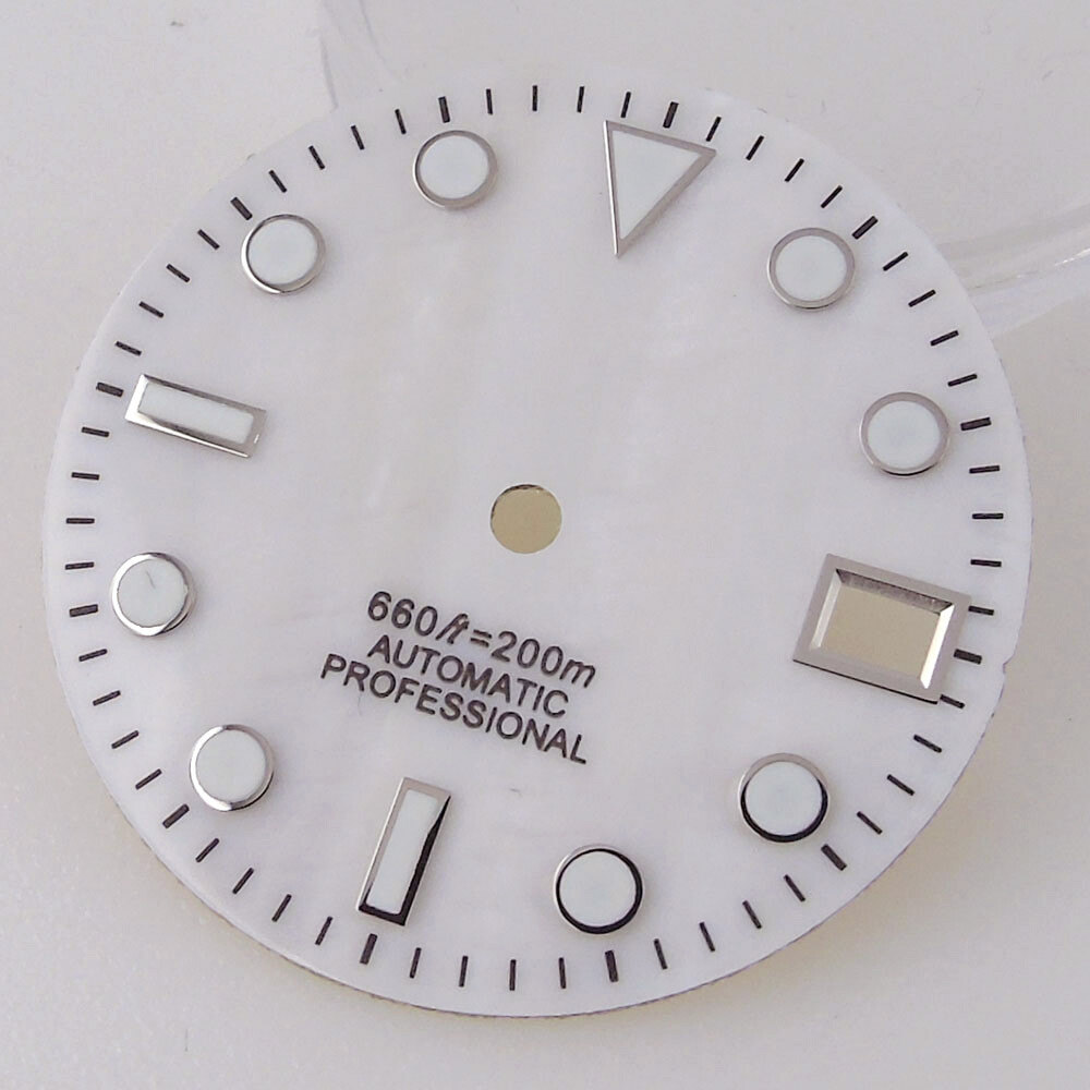 28.5mm Mother of Pearl Dial Hands Set Fit NH35A NH36A 7s26 Automatic Movement