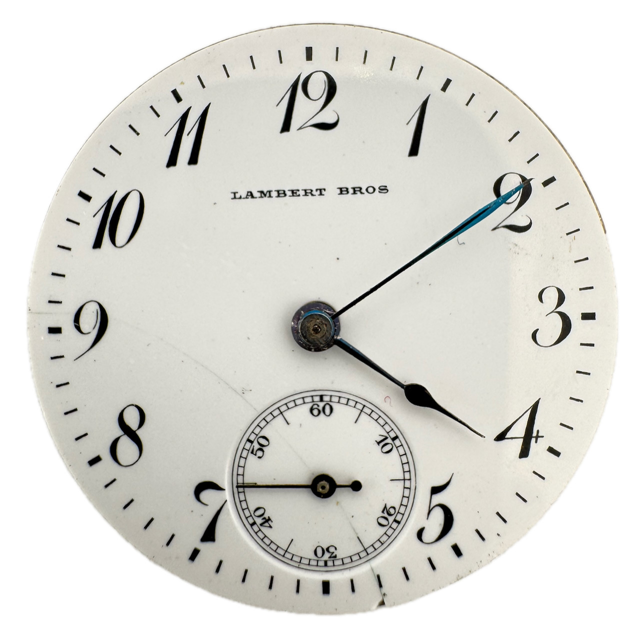 Antique 29mm Lambert Bros Private Label Mechanical Pocket Watch Movement Swiss