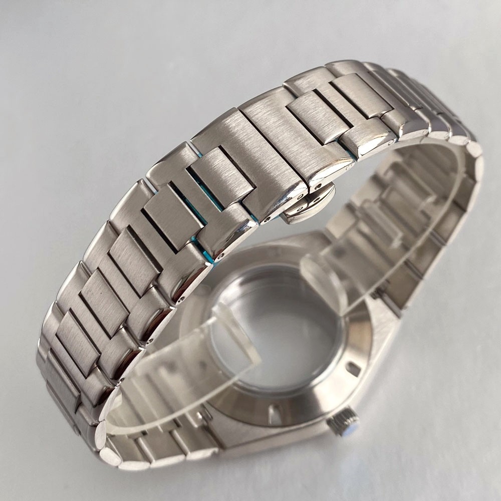 40mm Watch Case with Polygonal Bezel Sapphire Fit NH35 NH34 PT5000 For Ingenieur