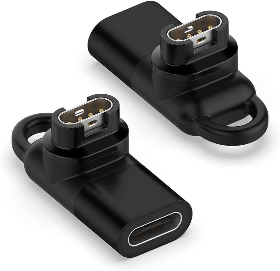 Type C Adapter for Garmin Watch Charger Connector, USB C Charging Male Adapter f