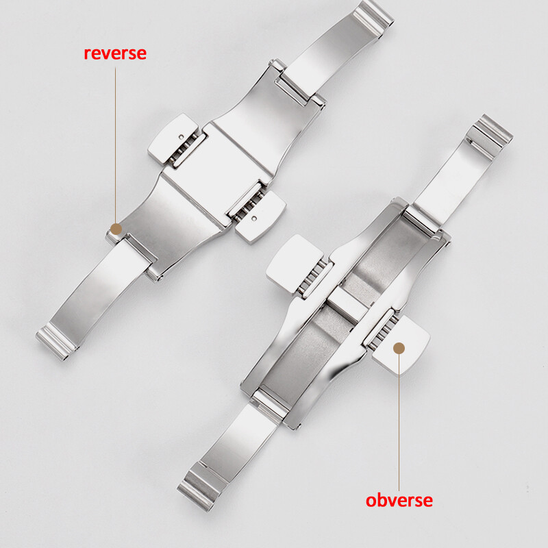 Watch Part Butterfly Buckle Fit Stainless Steel Strap for 3-6mm * 15-27mm