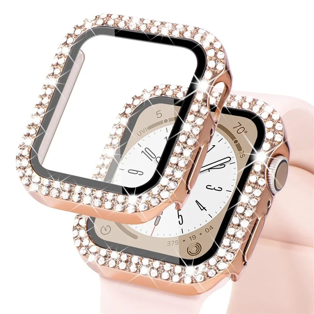 For Apple Watch 9/8/7/6/5/4/3/SE Diamond Bling Case Cover 38/40/41/42/44/45mm