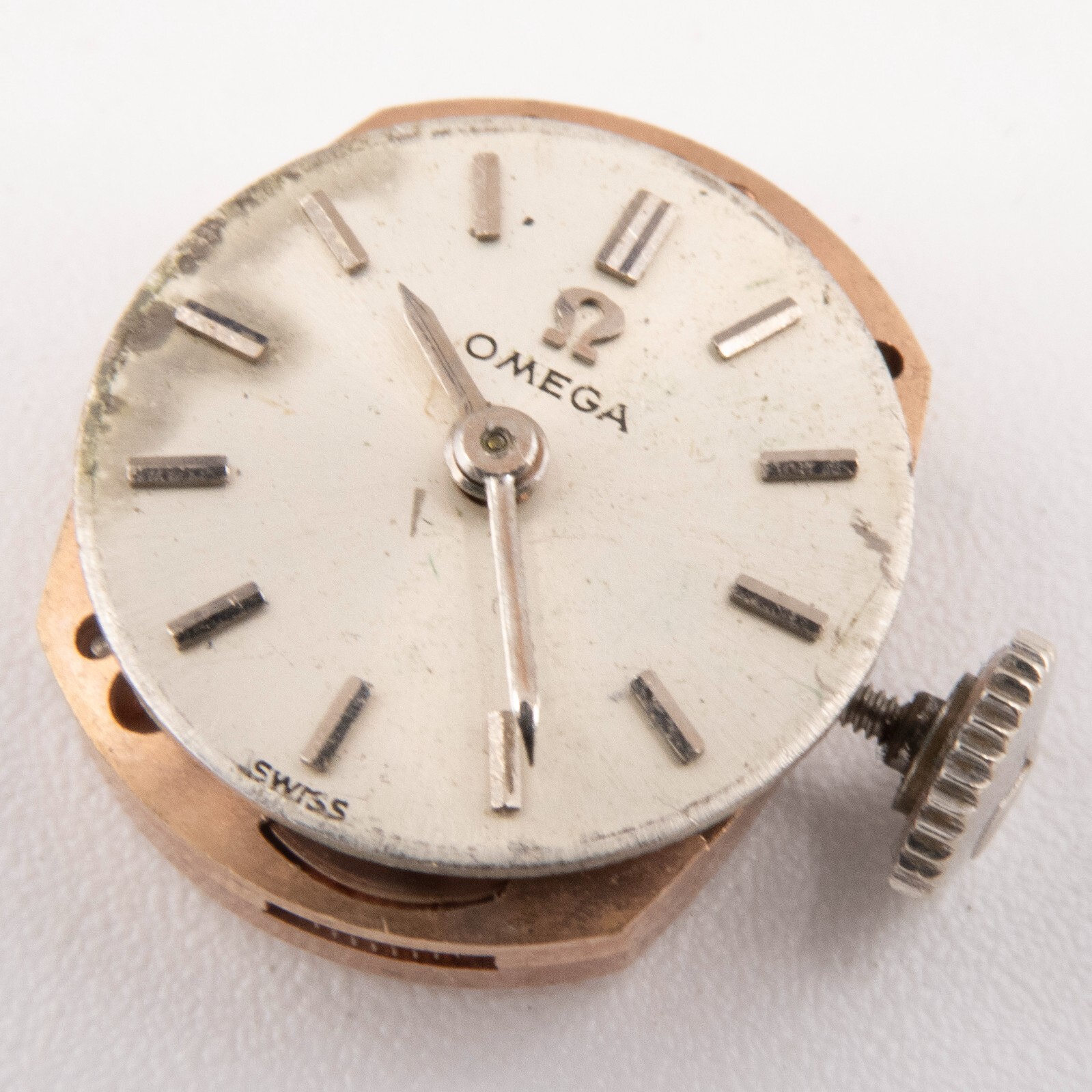Vintage Omega Caliber 483 17-Jewel 2-Adjustment Wristwatch Movement, Runs
