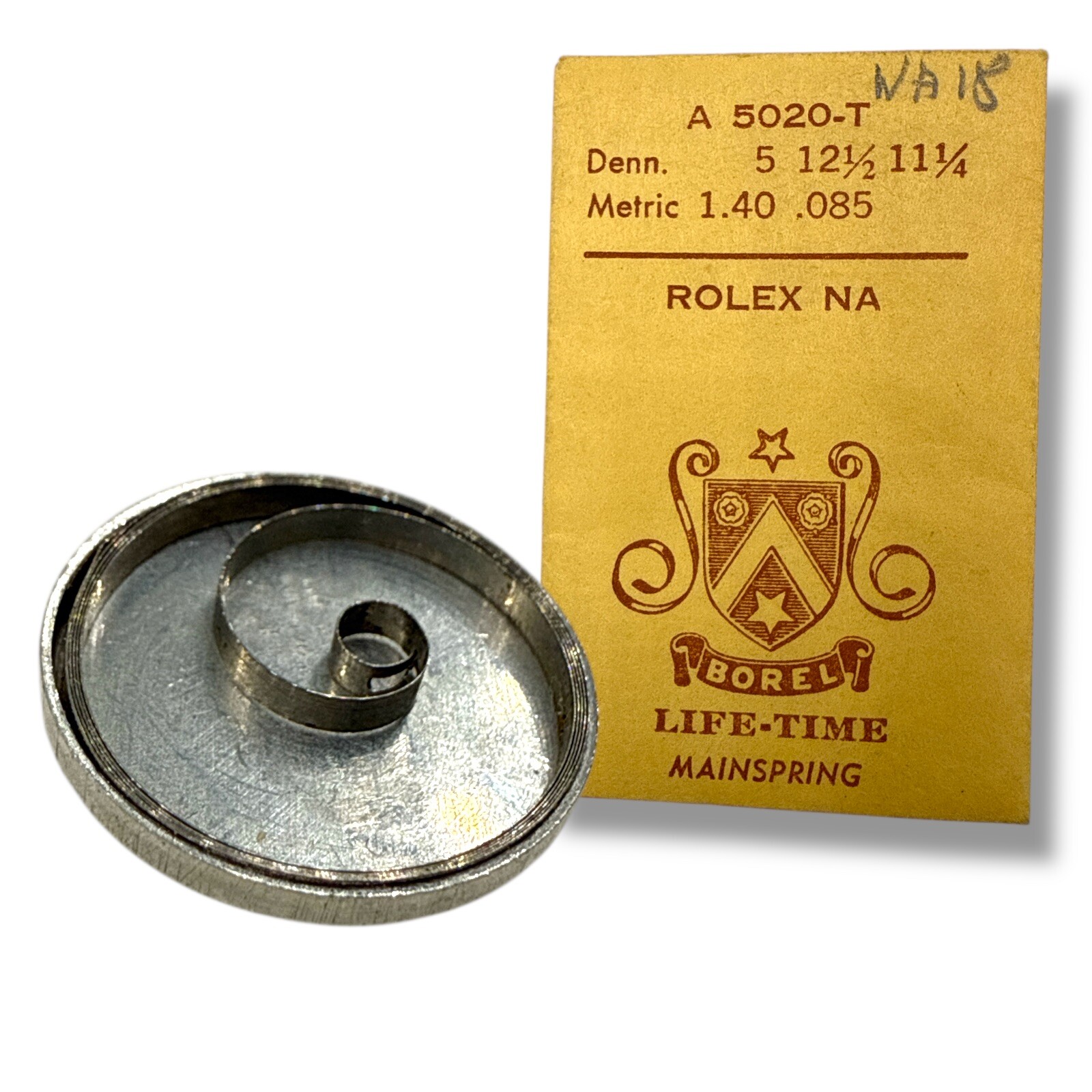 Rolex NA Mainspring Watch Part Non-Auto 1.40 x .085 Alloy Rolex 620 NOS Read!
