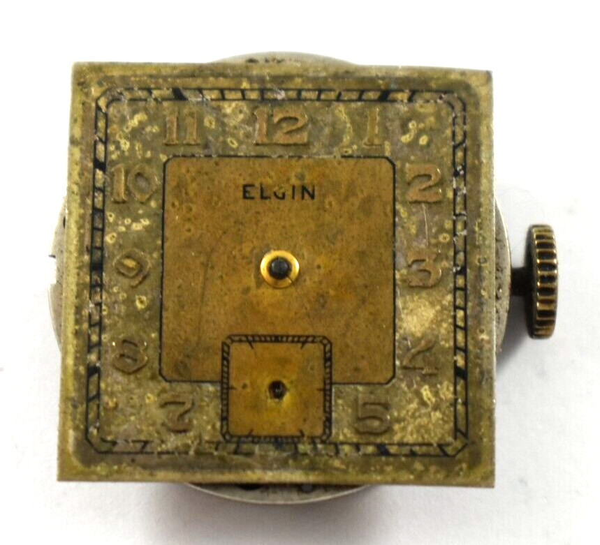 Vintage Elgin Manual Wind 8/0s 7J Wrist Watch Movement lot.qg