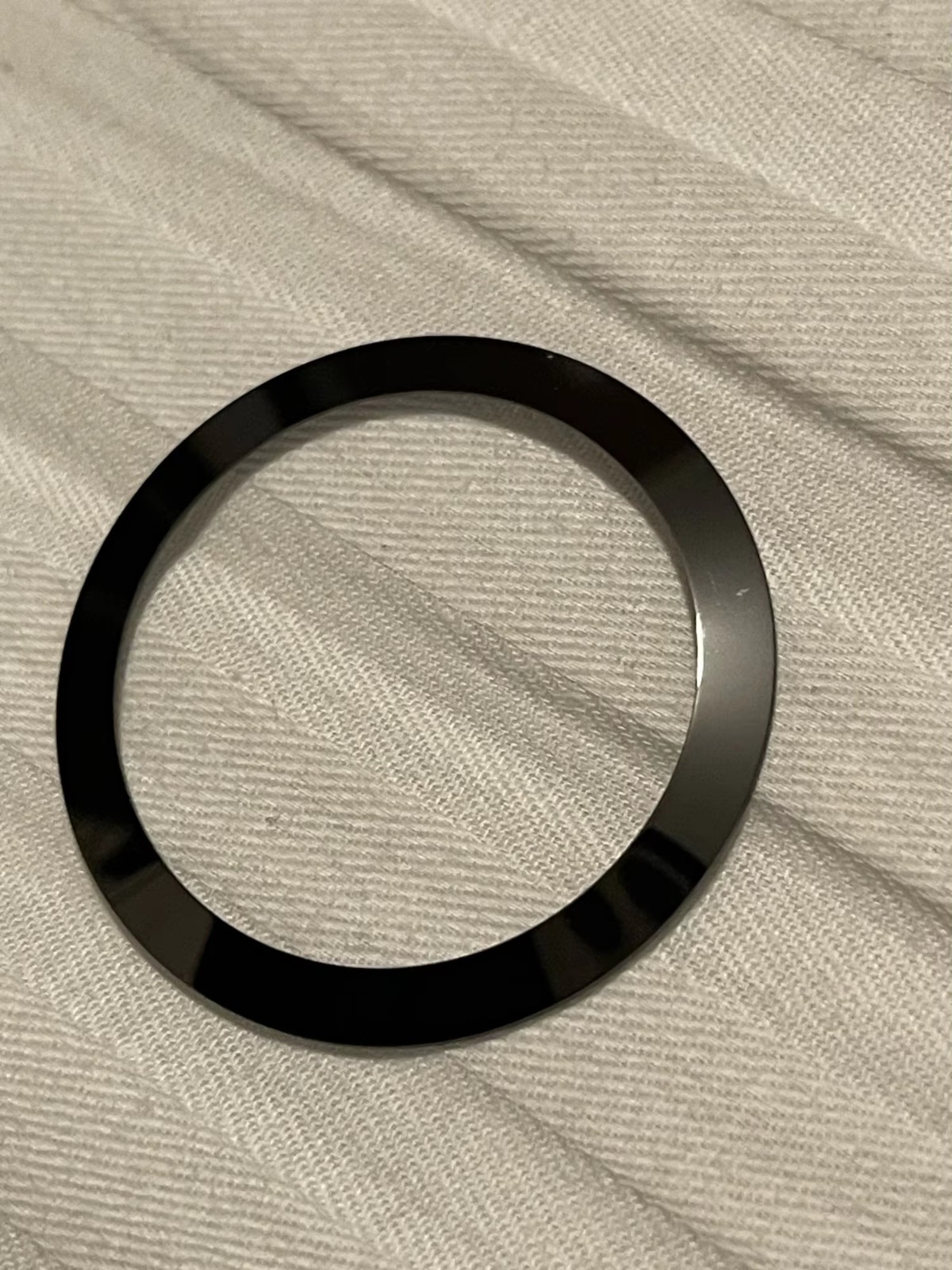 30.5-38mm Ceramic Bezel Inserts Wordless Polished For 40mm Watch Case Mods