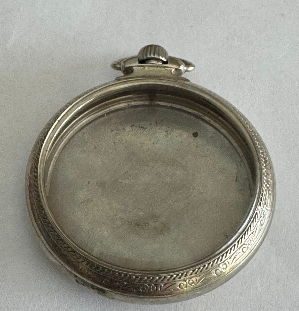 16 SIZE STAR WATCH CASE CO. POCKET WATCH CASE PENDANT & LEVER SET WHITE G.F.