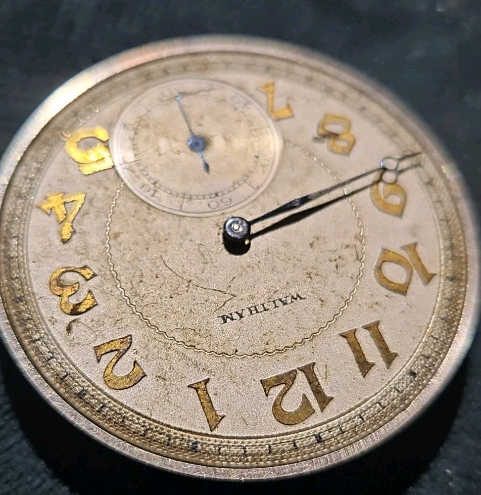Waltham Premier 12s 19j Open Face Pocket Watch Movement