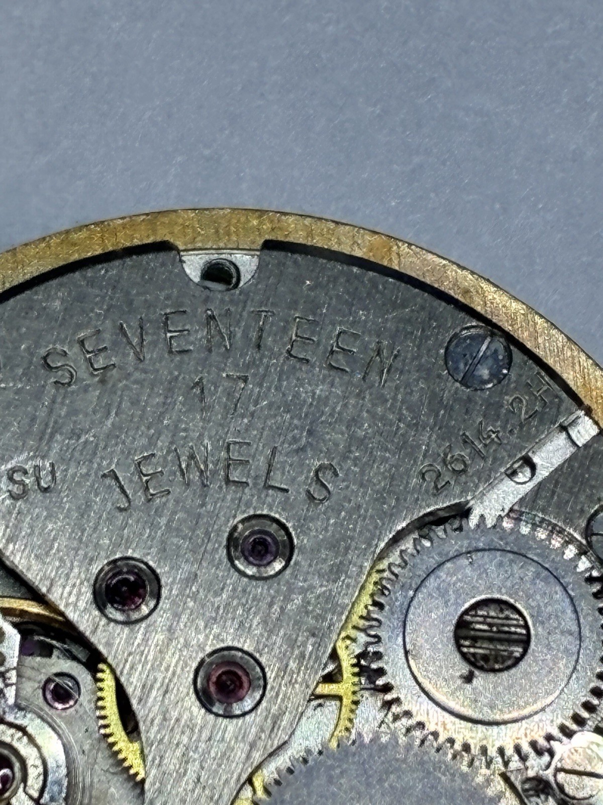 Sekonda 2614.2H Mechanical Manual Wind Watch Movement 17 Jewels Metal