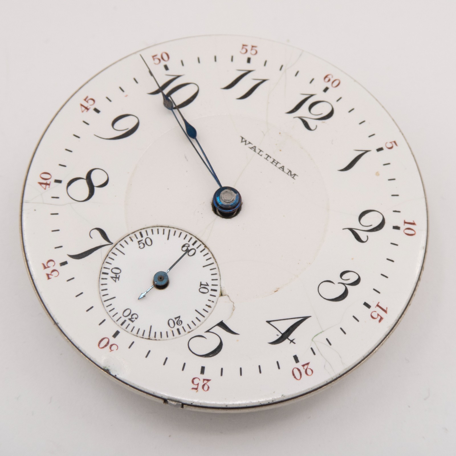 Waltham Grade Vanguard 18-Size 21-Jewel Antique Pocket Watch Movement, Runs