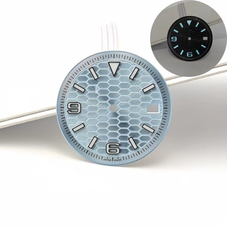 31mm Honeycomb Dial 6 & 9 Numerals 3H Date Fit Auto Mod Part