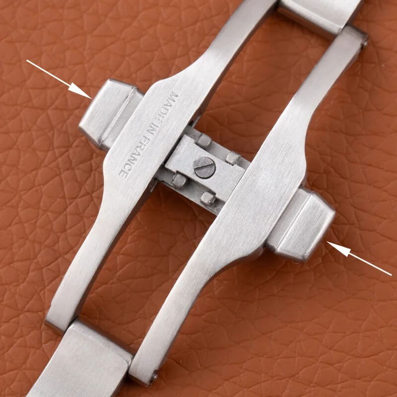 19mm Steel Deployment Buckle Double Push Folding Clasp Fits Piaget Polo Strap