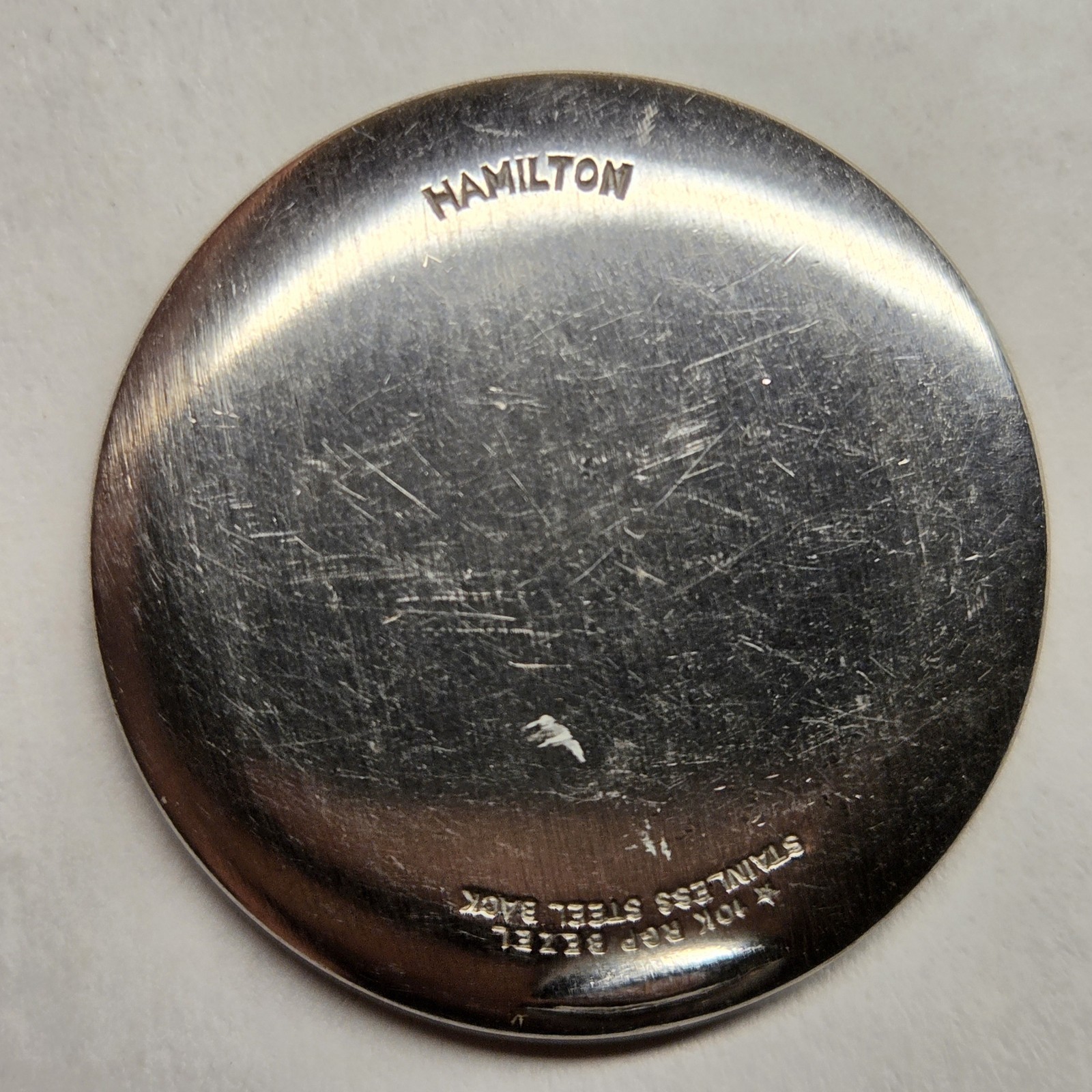 Hamilton Watch Case Back – Star Watch Case Co – 10K RGP Stainless Steel