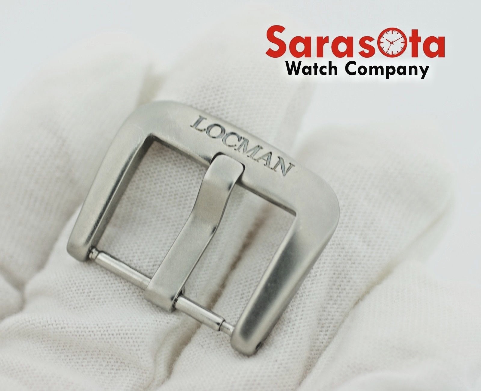 100% Authentic Locman Stainless Steel Watch Band Buckle 20mm