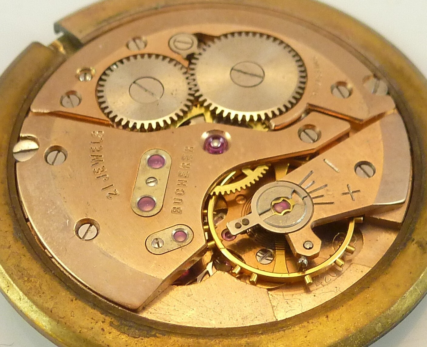 Bucherer 4200 Wrist Watch Movement – Good Balance – Parts / Repair