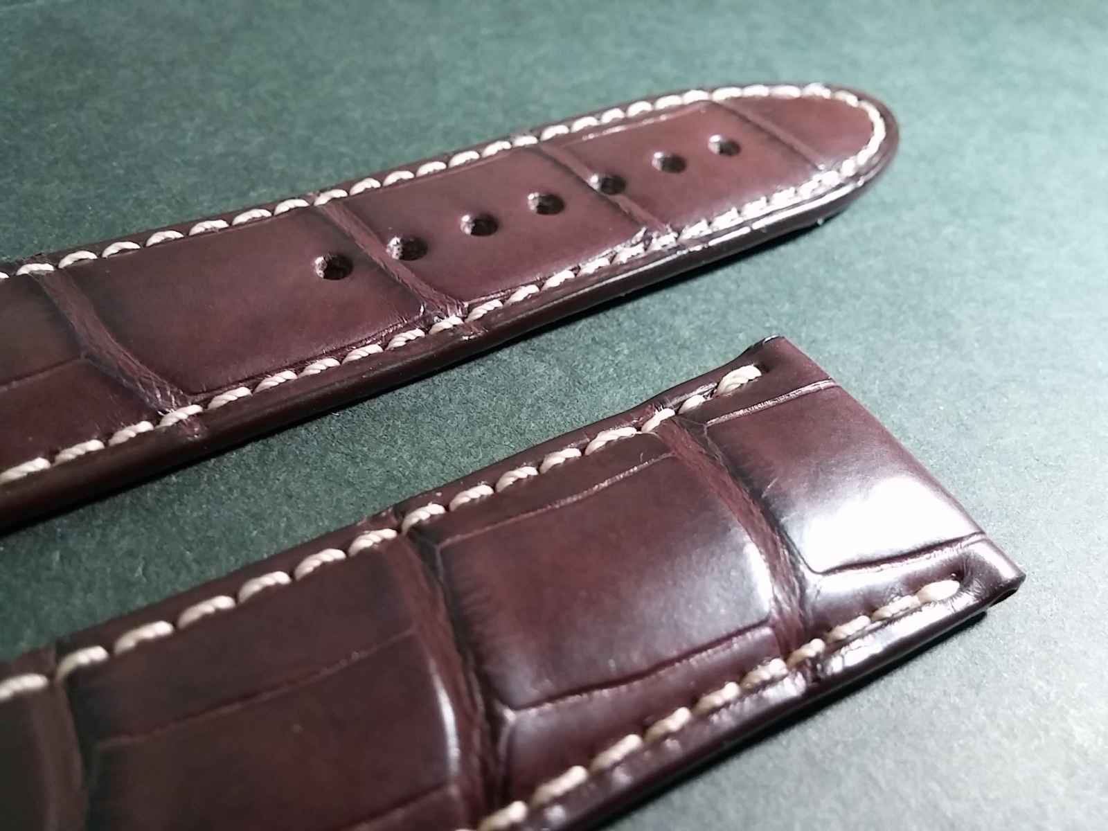 Montblanc Dark Brown Alligator Watch Band, 21/18mm, Genuine, new