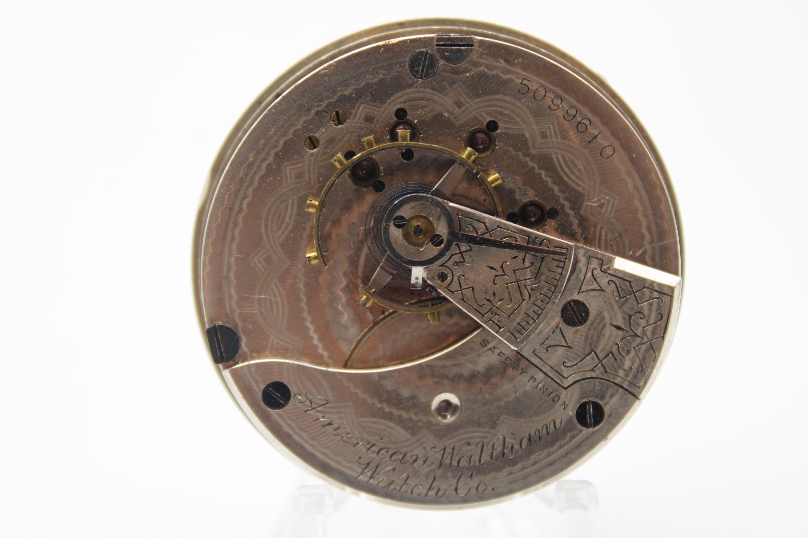1891 WALTHAM POCKET WATCH MOVEMENT 5099610 GRADE 3 18s 11j (DT3)