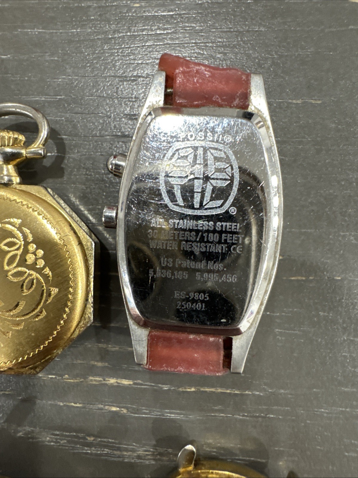 Vintage Lot Of 8 Watches Without Bands For Parts Or Repairs. Unique, Collectible