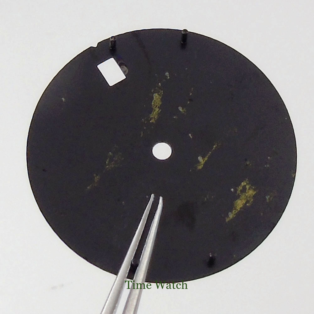 28.5mm Luminous Watch Dial Fit NH35/NH35A Movement Date Window For 3H/4H Crown
