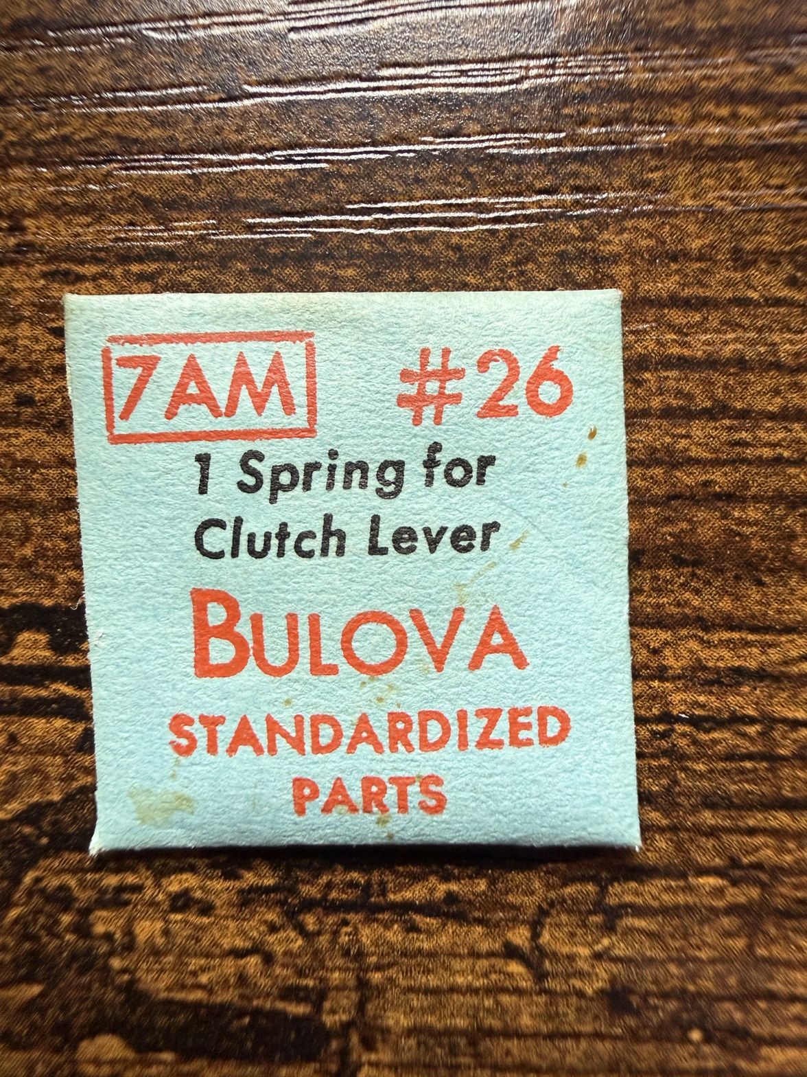 Bulova 7AM #26 Spring for Clutch Lever NOS Genuine Vintage Watch Part